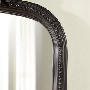 Chatsworth Black Overmantle Mirror