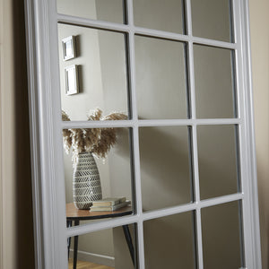 Cambridge Grey Window Mirror 180cm x 90cm
