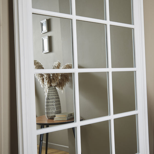 Cambridge Grey Window Mirror 180cm x 90cm