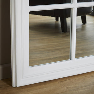 Cambridge Grey Window Mirror 180cm x 90cm