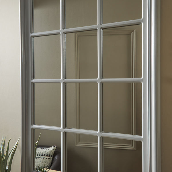 Cambridge Grey Window Mirror 120cm x 80cm