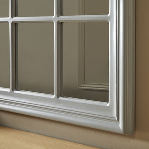 Cambridge Grey Window Mirror 120cm x 80cm
