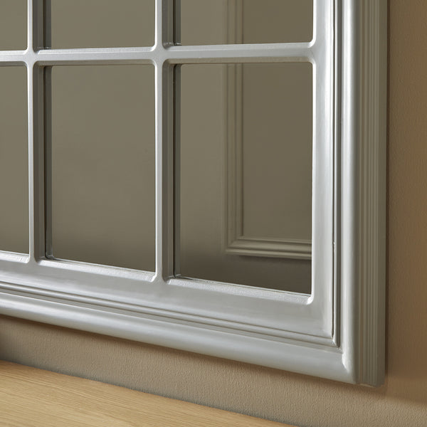 Cambridge Grey Window Mirror 120cm x 80cm