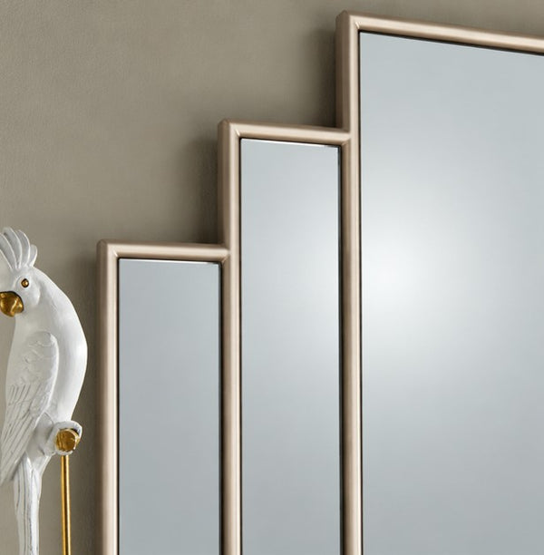 Charleston Champagne Overmantle Mirror
