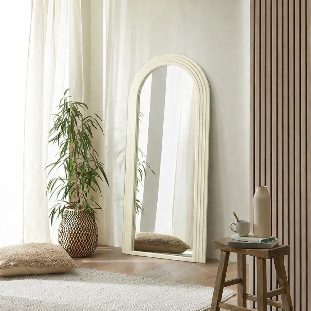 Delphi Ivory Arched Mirror - 170cm x 80cm