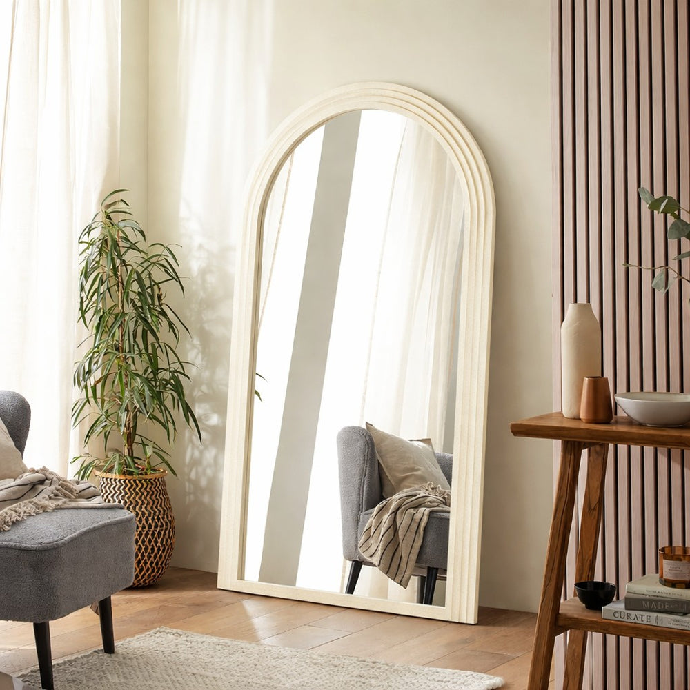 Delphi Ivory Arched Mirror - 180cm x 110cm