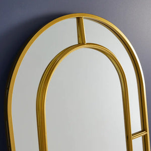 Athena Gold Arched Mirror 180cm x 60cm