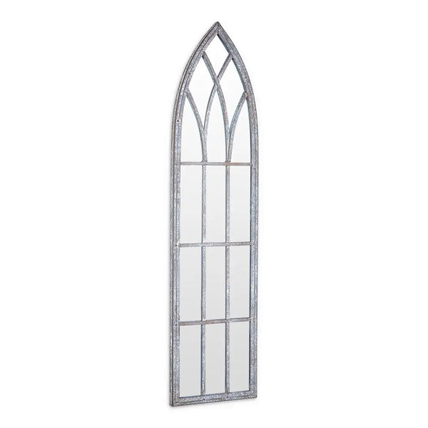 Chapel Style Garden Mirror - Antique Blue