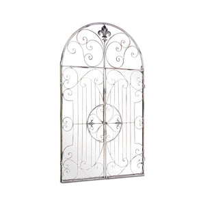 Victorian Silver Window Effect Garden Mirror