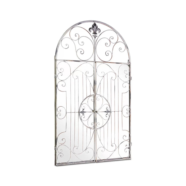Victorian Silver Window Effect Garden Mirror