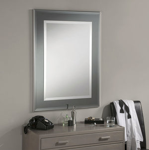 The Capri Two-Tone Grey Wall Mirror