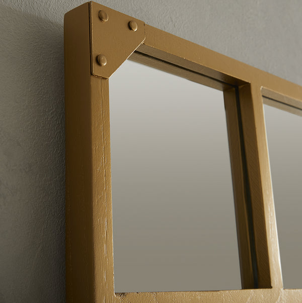 Jersey Industrial Full Length Gold Mirror
