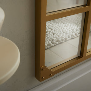 Jersey Industrial Full Length Gold Mirror