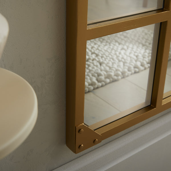 Jersey Industrial Full Length Gold Mirror