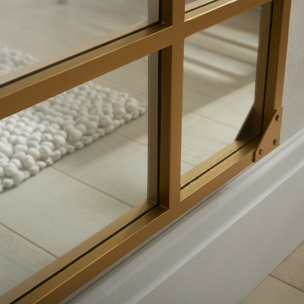 Jersey Industrial Full Length Gold Mirror