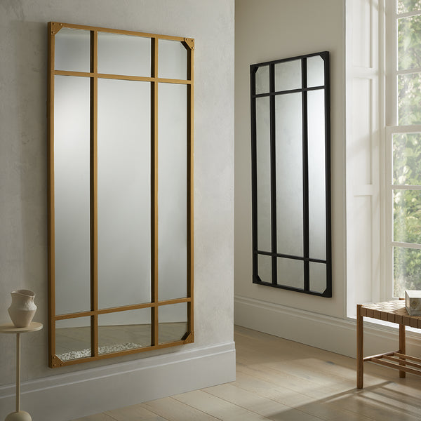 Jersey Industrial Full Length Black Mirror