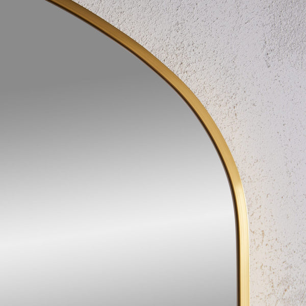 Liberty Brushed Gold Overmantle Mirror