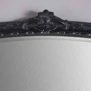 Mayfair Black Overmantle Mirror