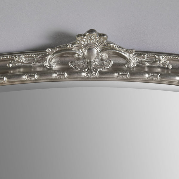 Mayfair Silver Overmantle Mirror