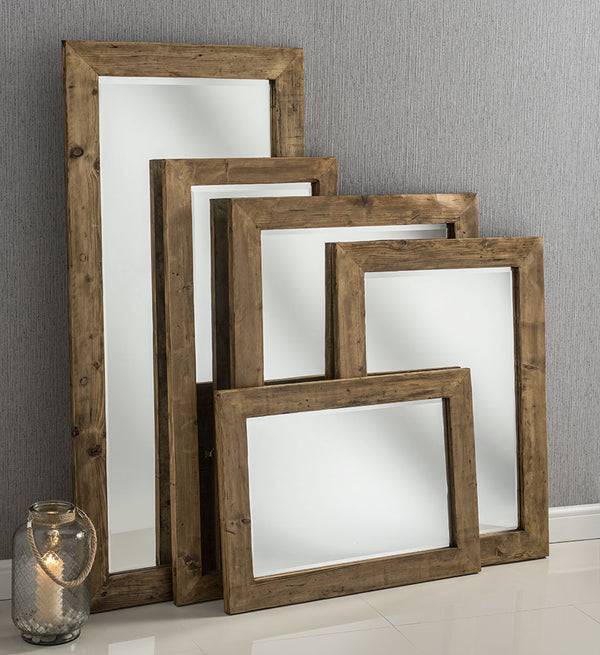 Rustic Reclaimed Wood Mirror