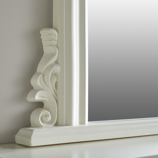 Richmond Ivory Overmantle Mirror