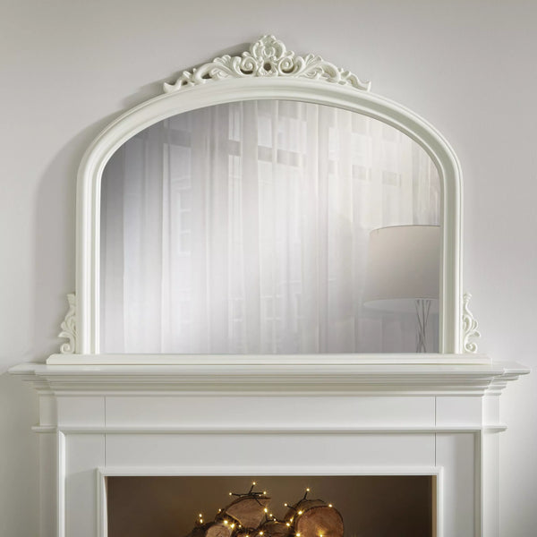 Richmond Ivory Overmantle Mirror