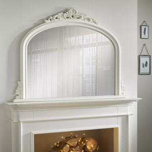 Richmond Ivory Overmantle Mirror