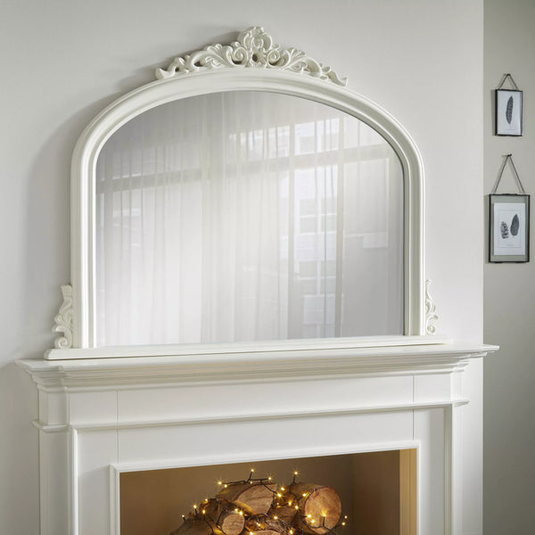 Richmond Ivory Overmantle Mirror