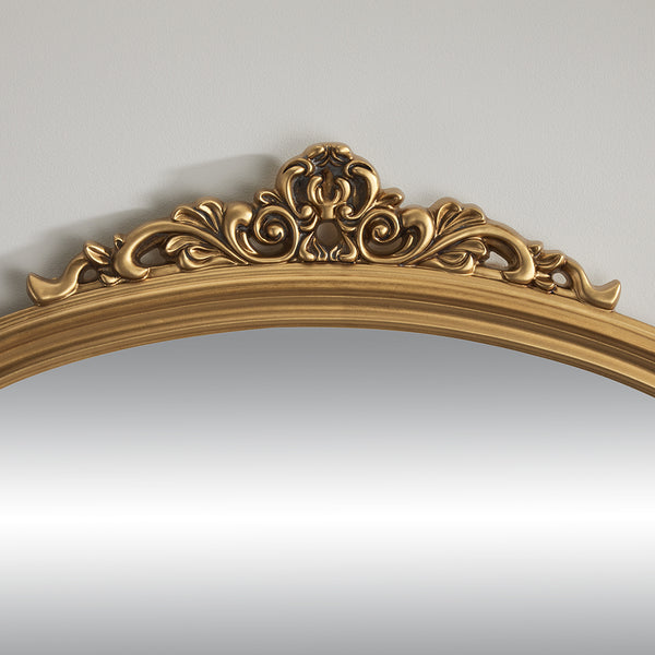 Richmond Antique Gold Overmantle Mirror