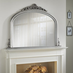 Richmond Silver Overmantle Mirror