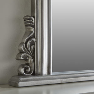 Richmond Silver Overmantle Mirror