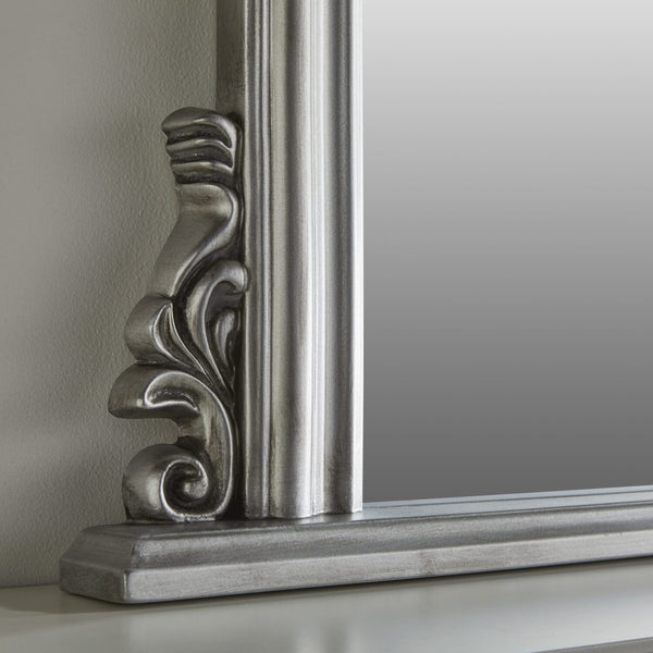 Richmond Silver Overmantle Mirror