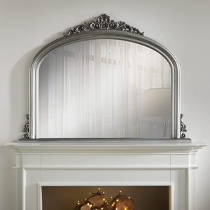 Richmond Silver Overmantle Mirror