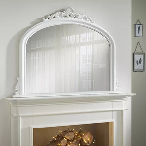 Richmond White Overmantle Mirror