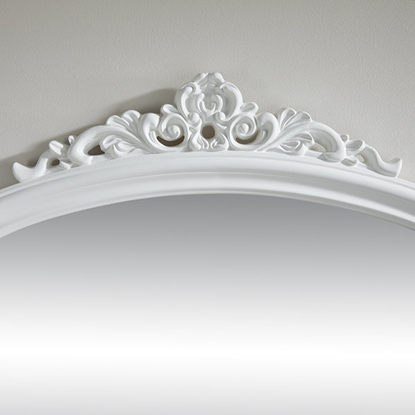 Richmond White Overmantle Mirror