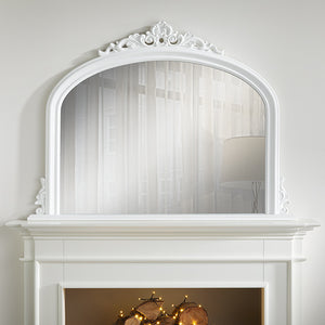 Richmond White Overmantle Mirror