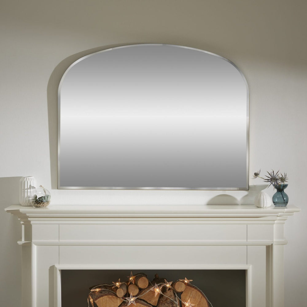 Simplistic Gold Overmantle Mirror