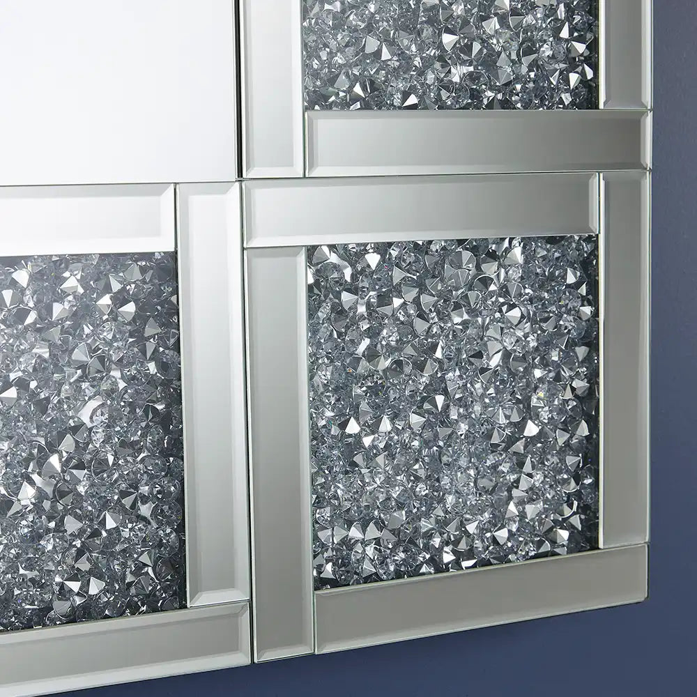 The Apollo Crystal Squares Wall Mirror