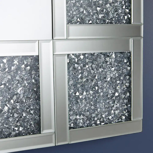 The Apollo Crystal Squares Wall Mirror