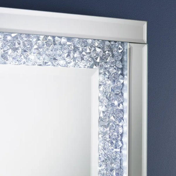 The Apollo Crystal LED Wall Mirror