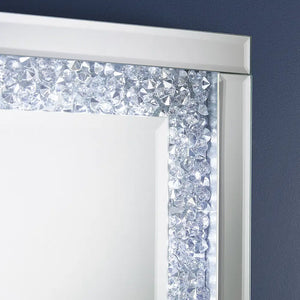The Apollo Crystal Freestanding LED Mirror