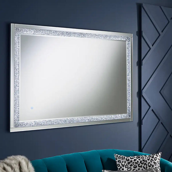 The Apollo Crystal LED Wall Mirror