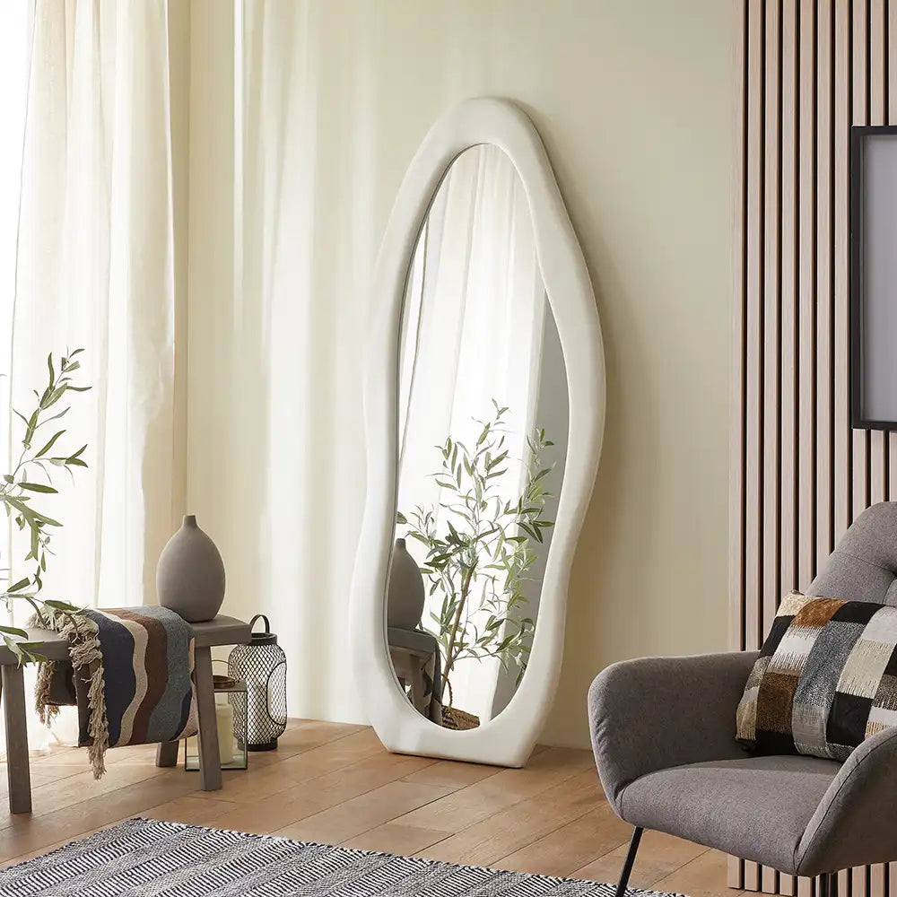 Tiffany Full Length Mirror - White