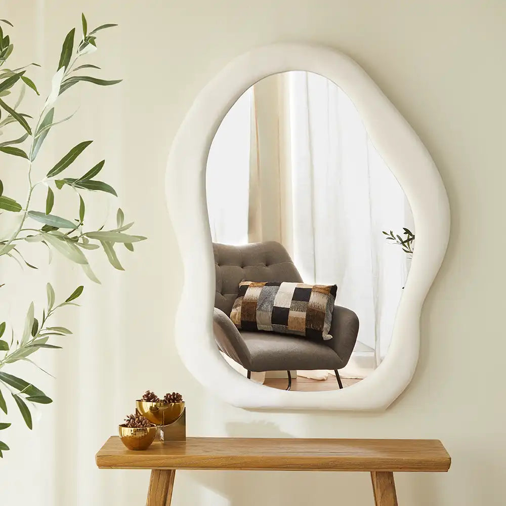 Tiffany Wall Mirror - White