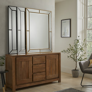 The Venetian Wall Mirror - Black