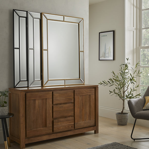 The Venetian Wall Mirror - Black